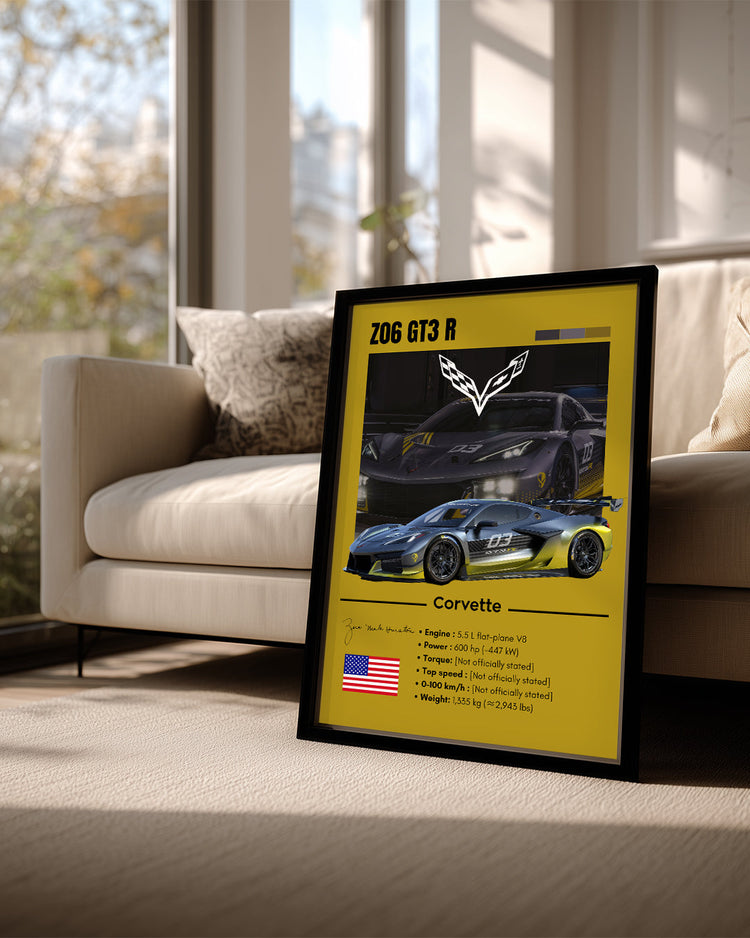 Corvette Z06 GT3 R Poster Tablosu