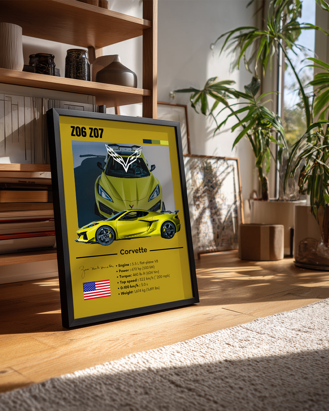 Corvette Z06 Z07 Poster Tablosu