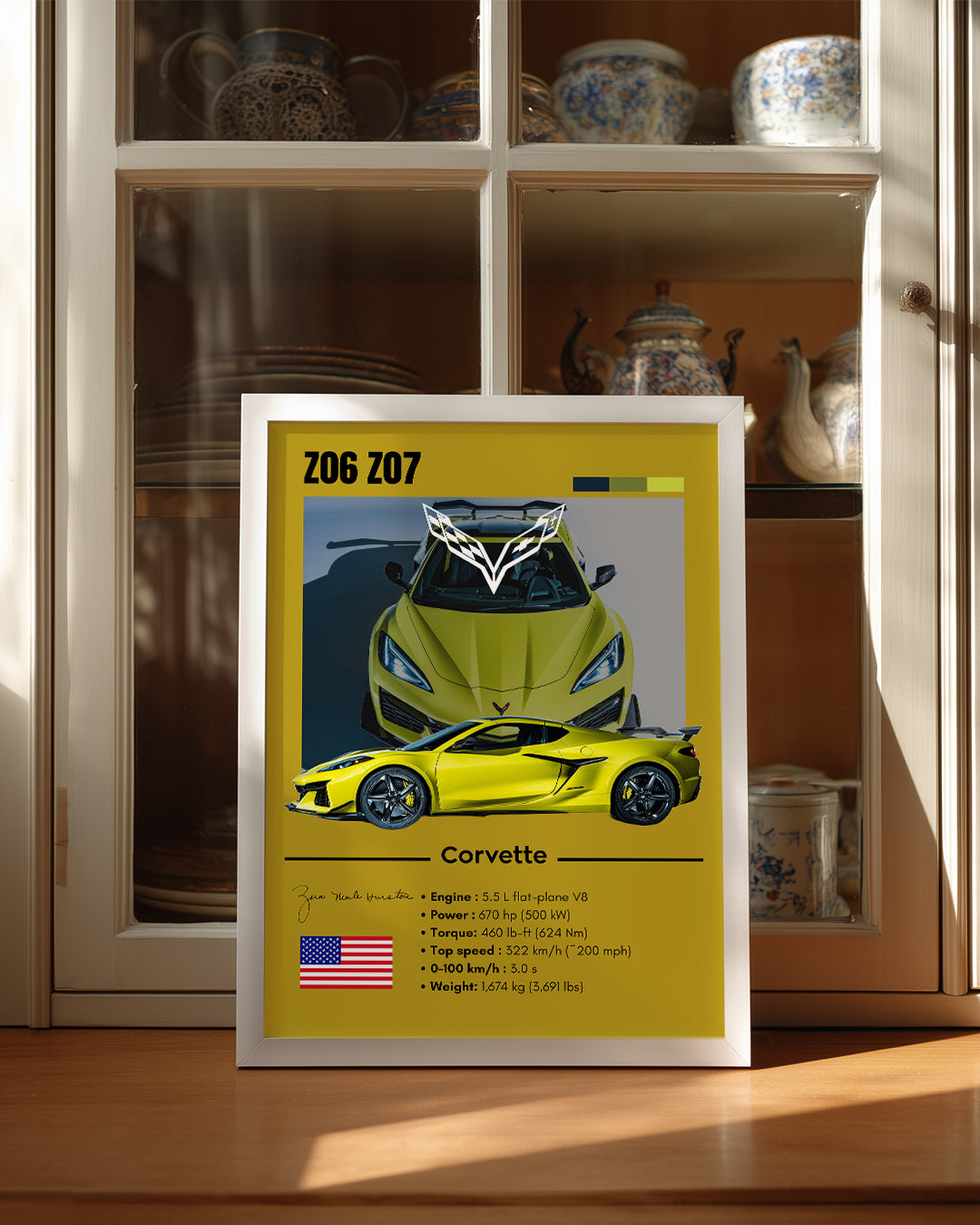 Corvette Z06 Z07 Poster Tablosu