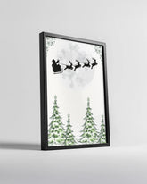 Cozy Christmas Tree Corner Poster Tablosu