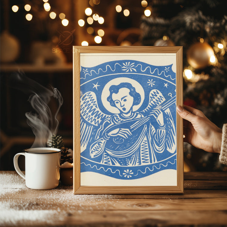 Cozy Fireplace Scene Poster Tablosu