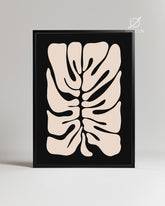 Cream Leaf Poster Tablosu