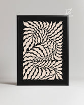 Cream Wave Poster Tablosu