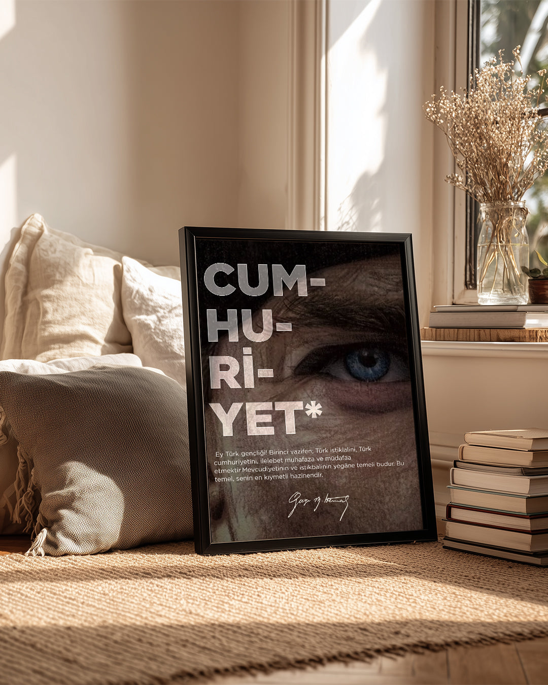 Cumhuriyetin Gözü – Özgürlüğün İzinde Atatürk Poster Tablosu