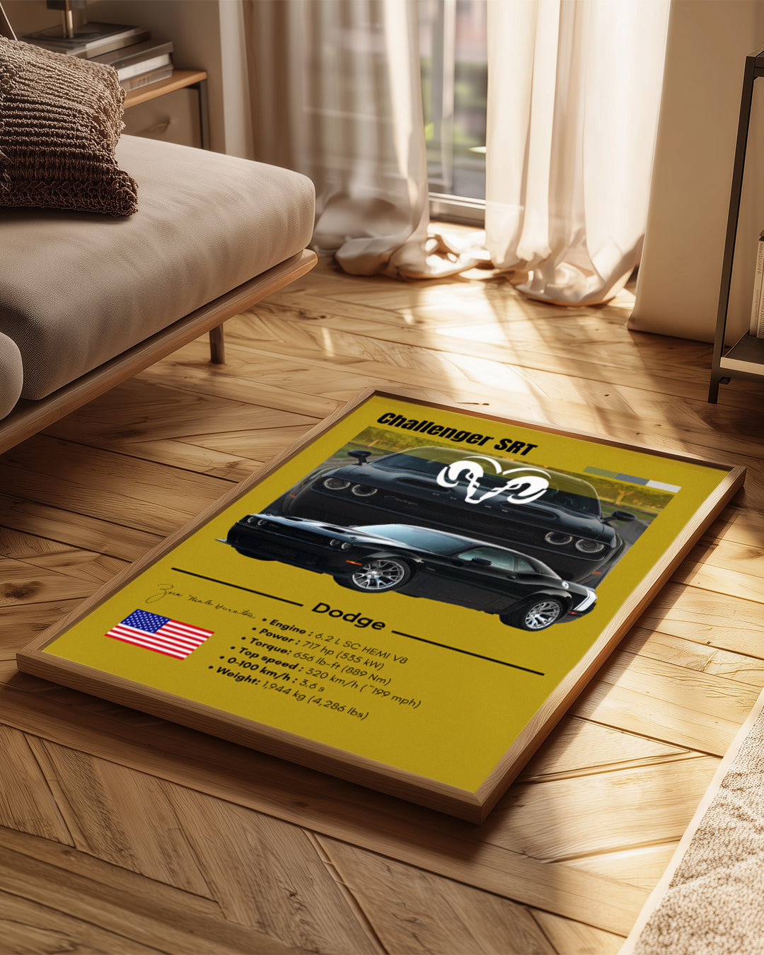 Dodge Challenger SRT Poster Tablosu