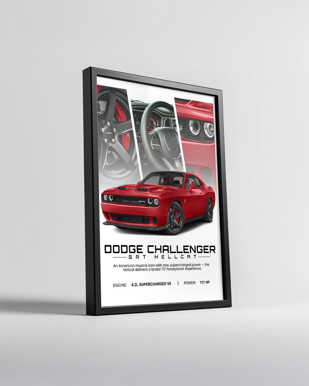 Dodge Challenger SRT Hellcat Poster Tablosu