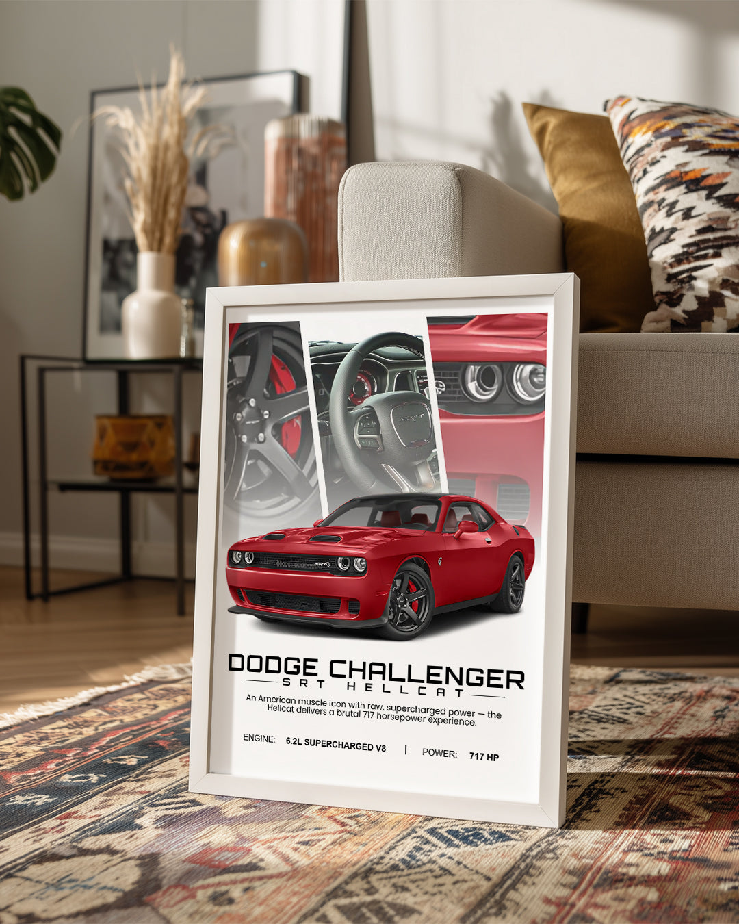 Dodge Challenger SRT Hellcat Poster Tablosu