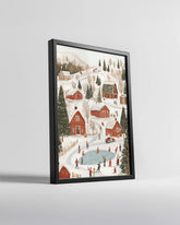 Dreamlike Snow Night Poster Tablosu