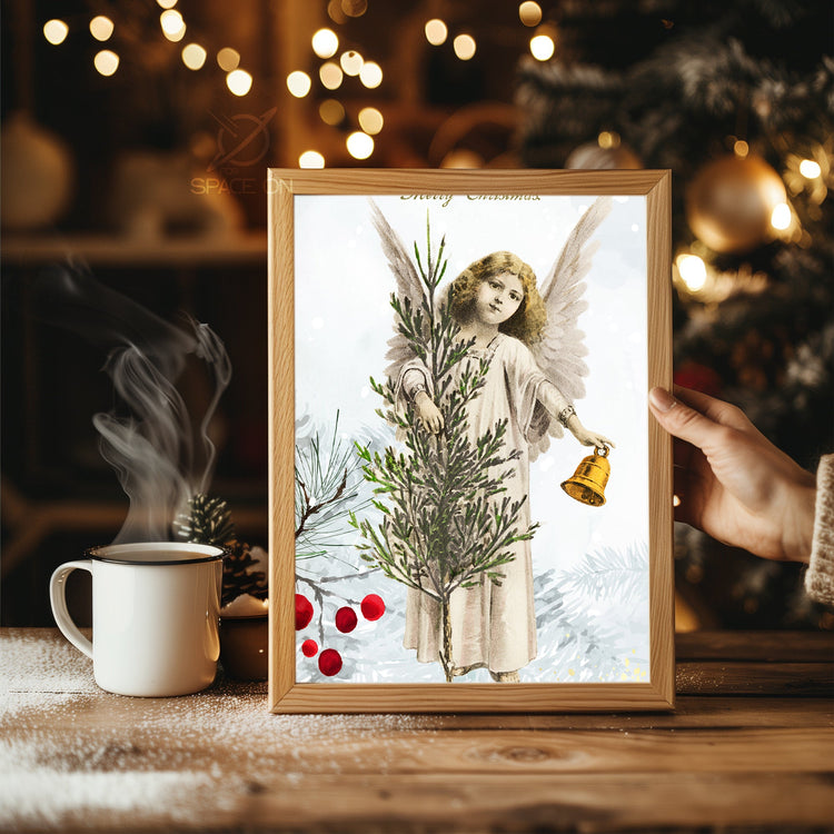 Farmhouse Holiday Tree Poster Tablosu