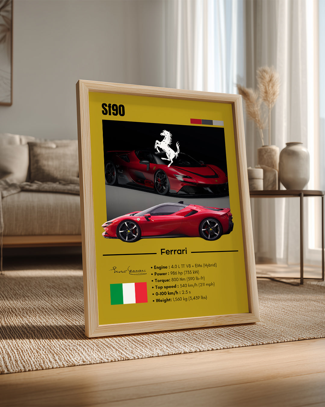 Ferrari 499p Poster Tablosu