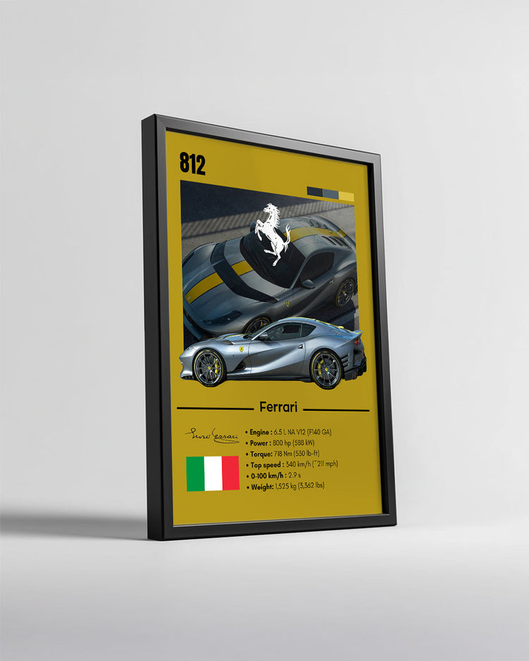 Ferrari 812 Poster Tablosu