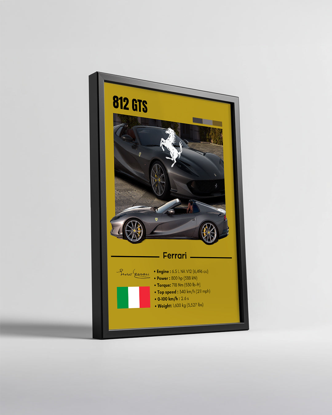 Ferrari 812 GTS Poster Tablosu
