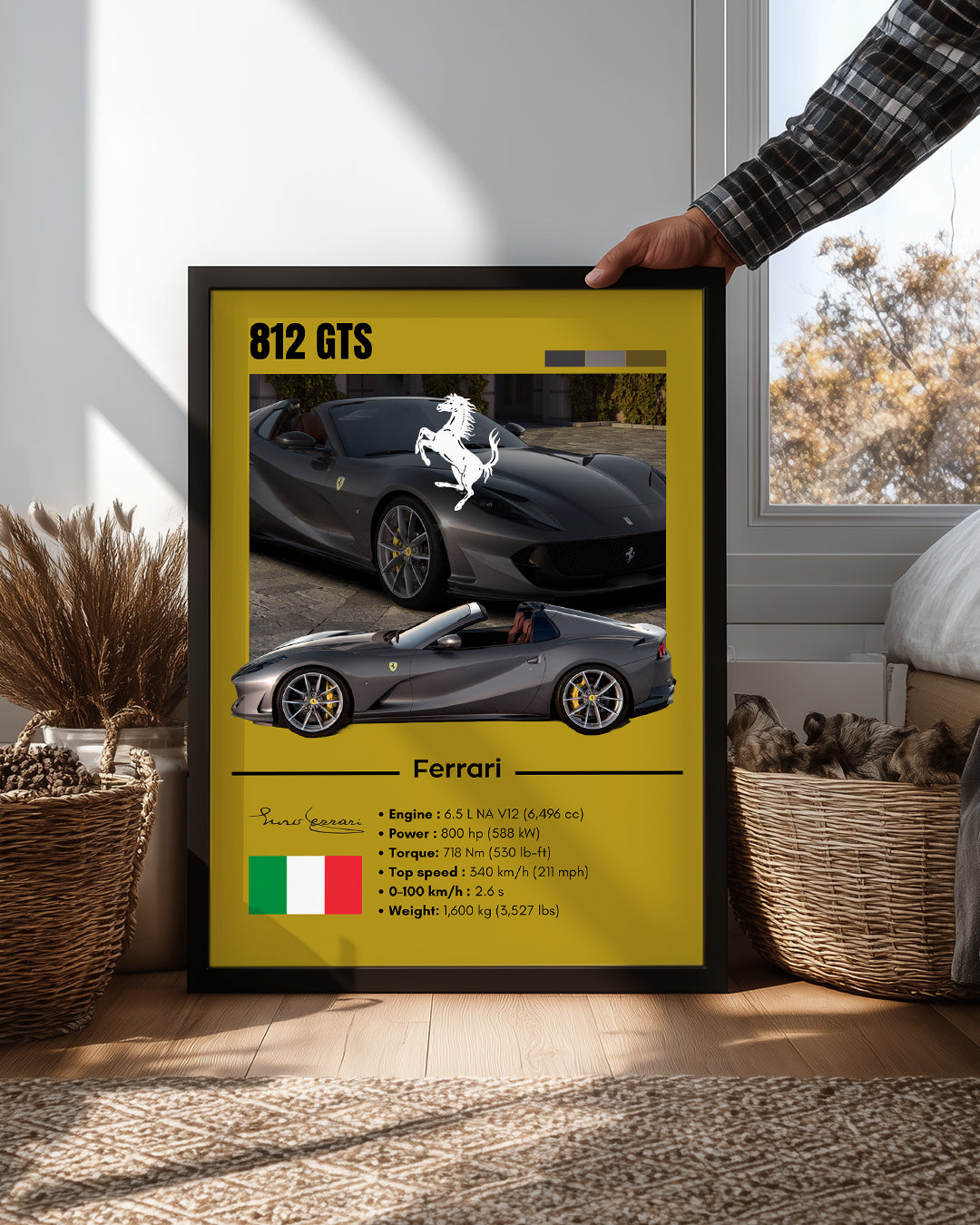 Ferrari 812 GTS Poster Tablosu