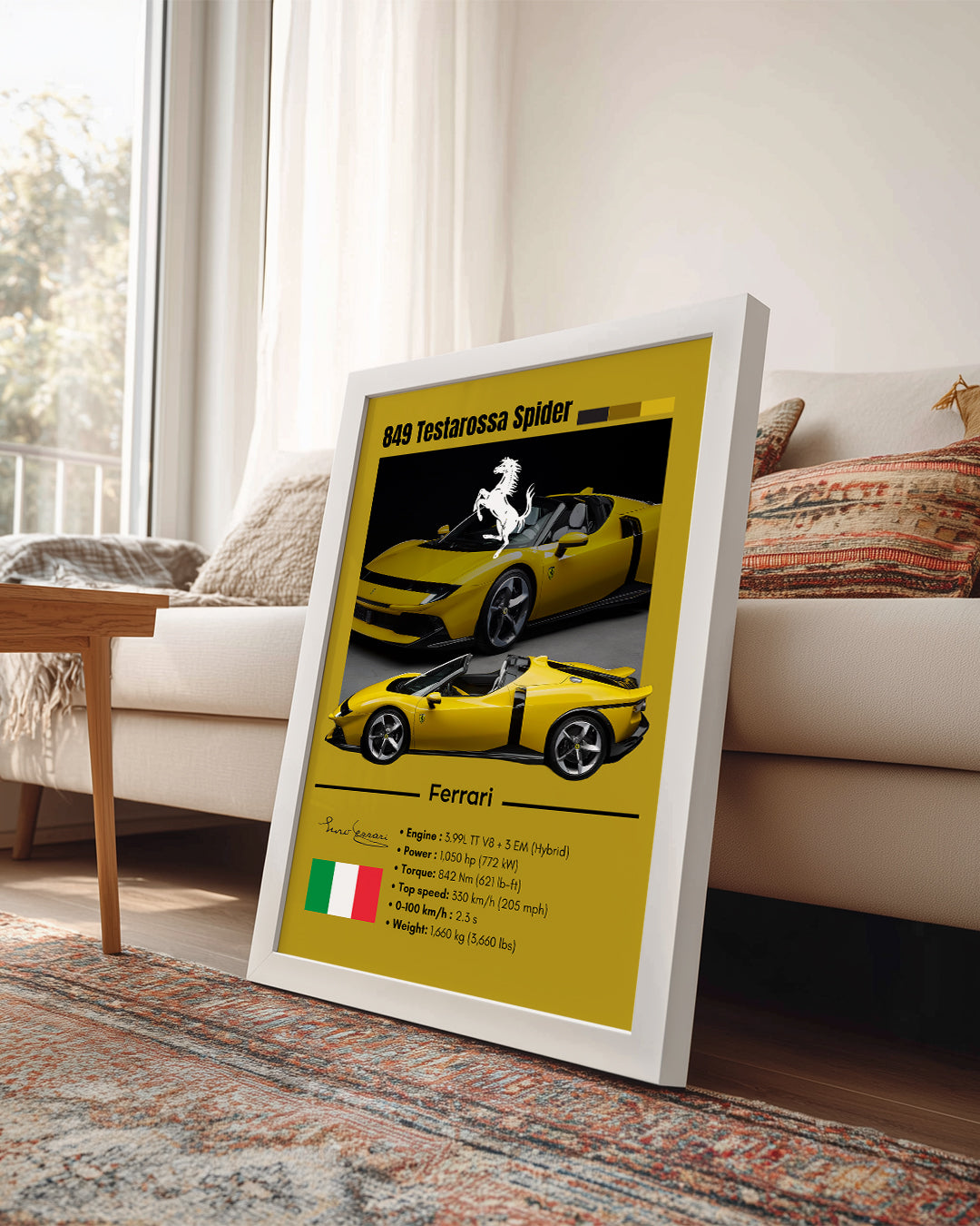 Ferrari 849 Testarossa Spider Poster Tablosu