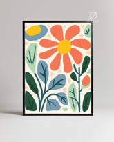 Feuille Bleu Poster Tablosu