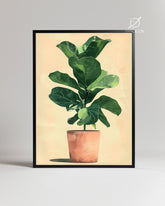 Fiddle Leaf Poster Tablosu