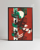 Fire Escape Poster Tablosu