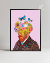 Floral Head Poster Tablosu