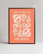 Flower Groove Poster Tablosu