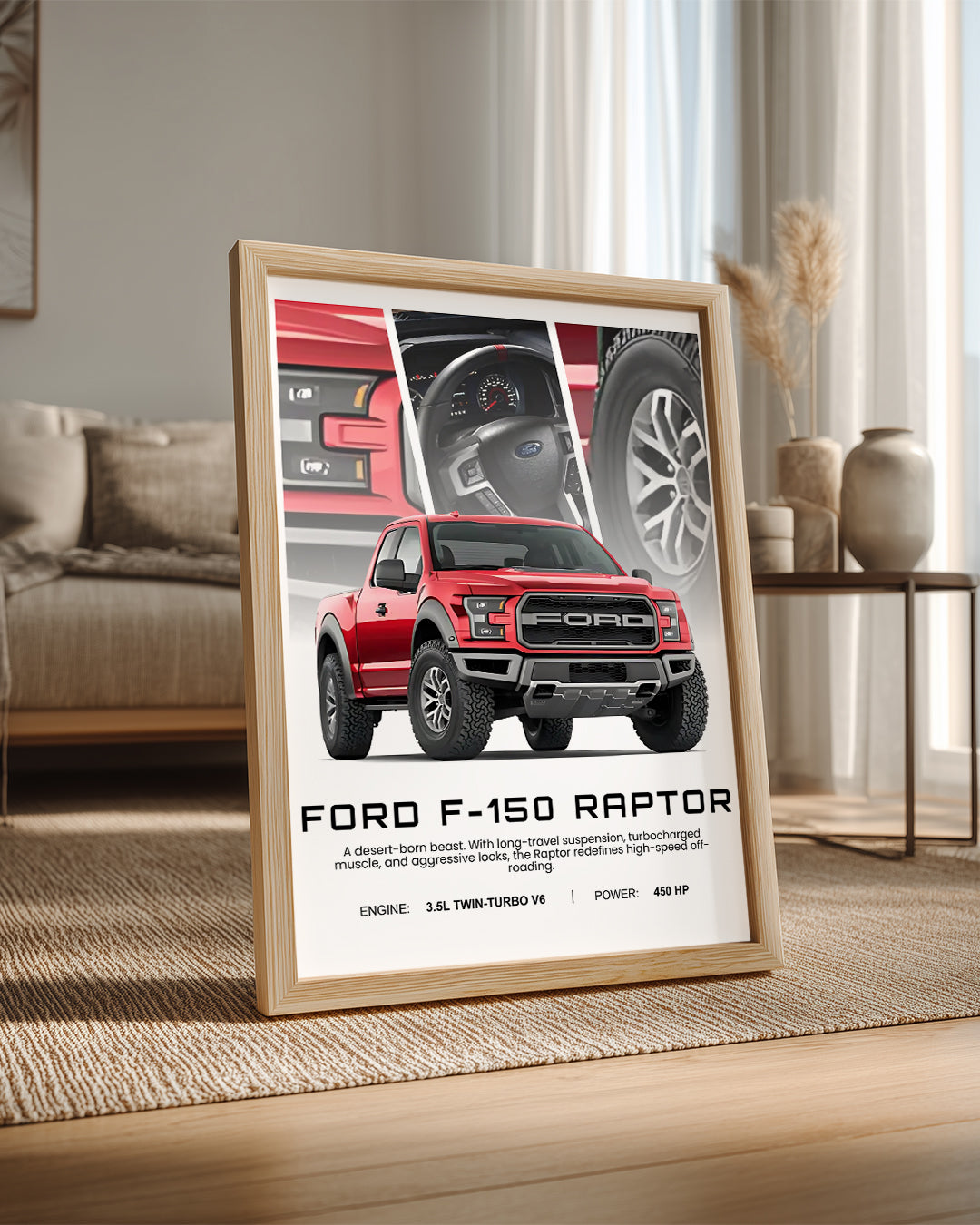 Ford F150 Raptor Poster Tablosu