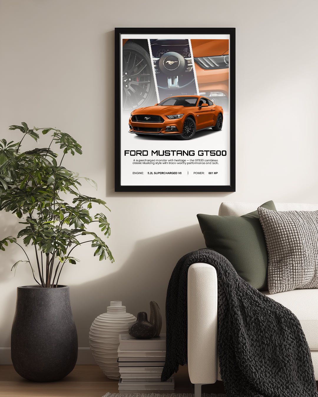 Ford Mustang GT500 Poster Tablosu