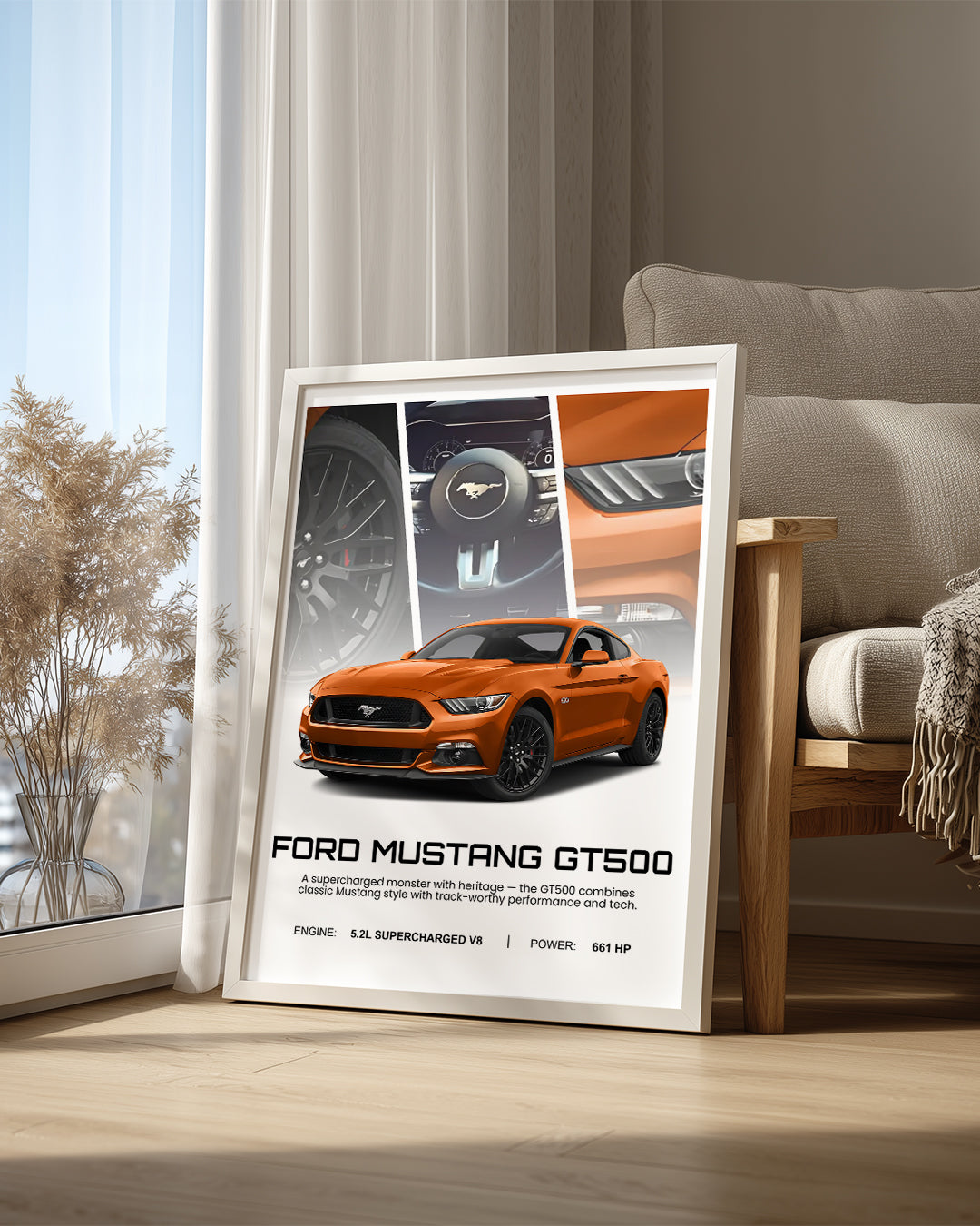 Ford Mustang GT500 Poster Tablosu
