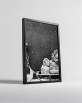 Forest Deer Christmas Poster Tablosu