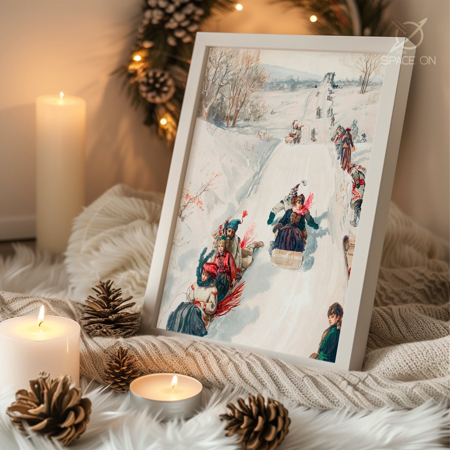 Frohe Weihnachten Text Poster Tablosu