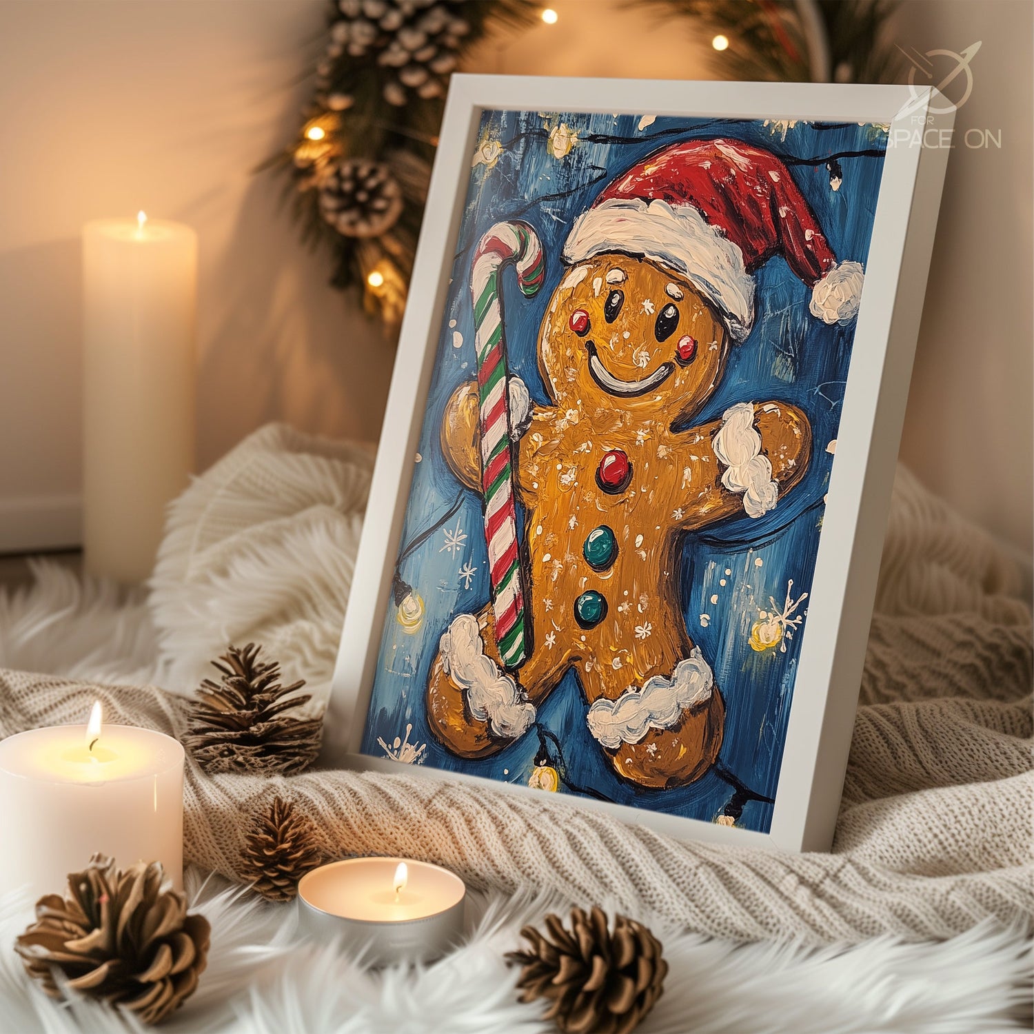 Full Moon Snow Poster Tablosu