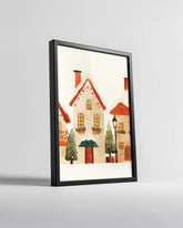 Garland Mantle Scene Poster Tablosu