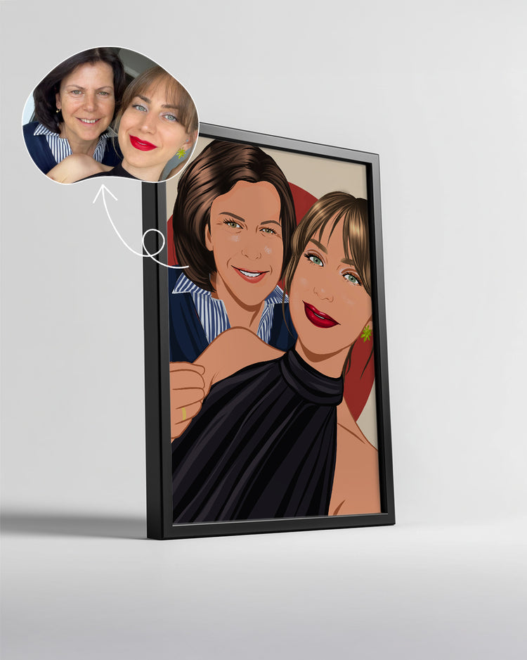 Gerçekçi Karikatür Poster Tablo