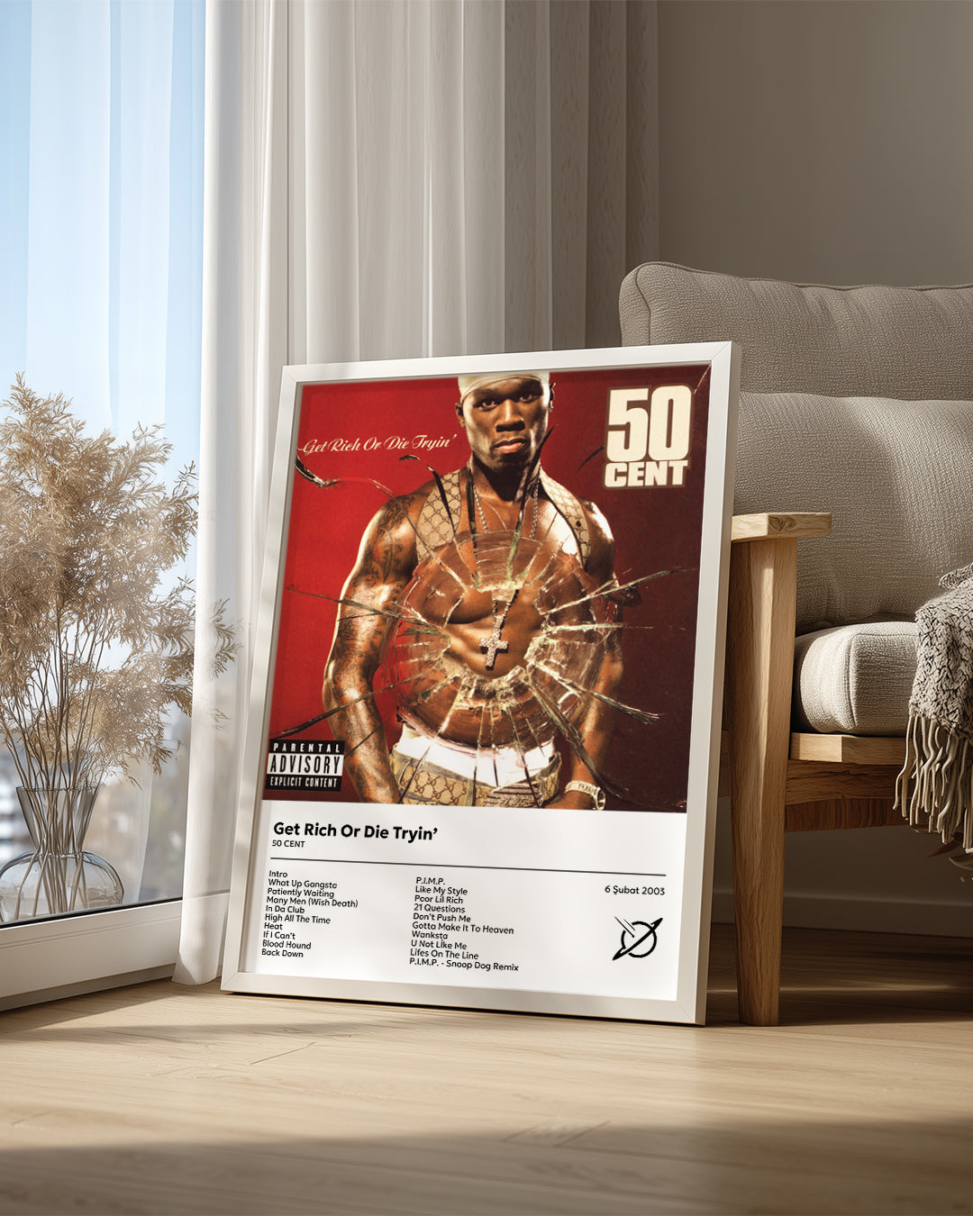 Get Rich Or Die Tryin - 50 Cent Poster Tablosu