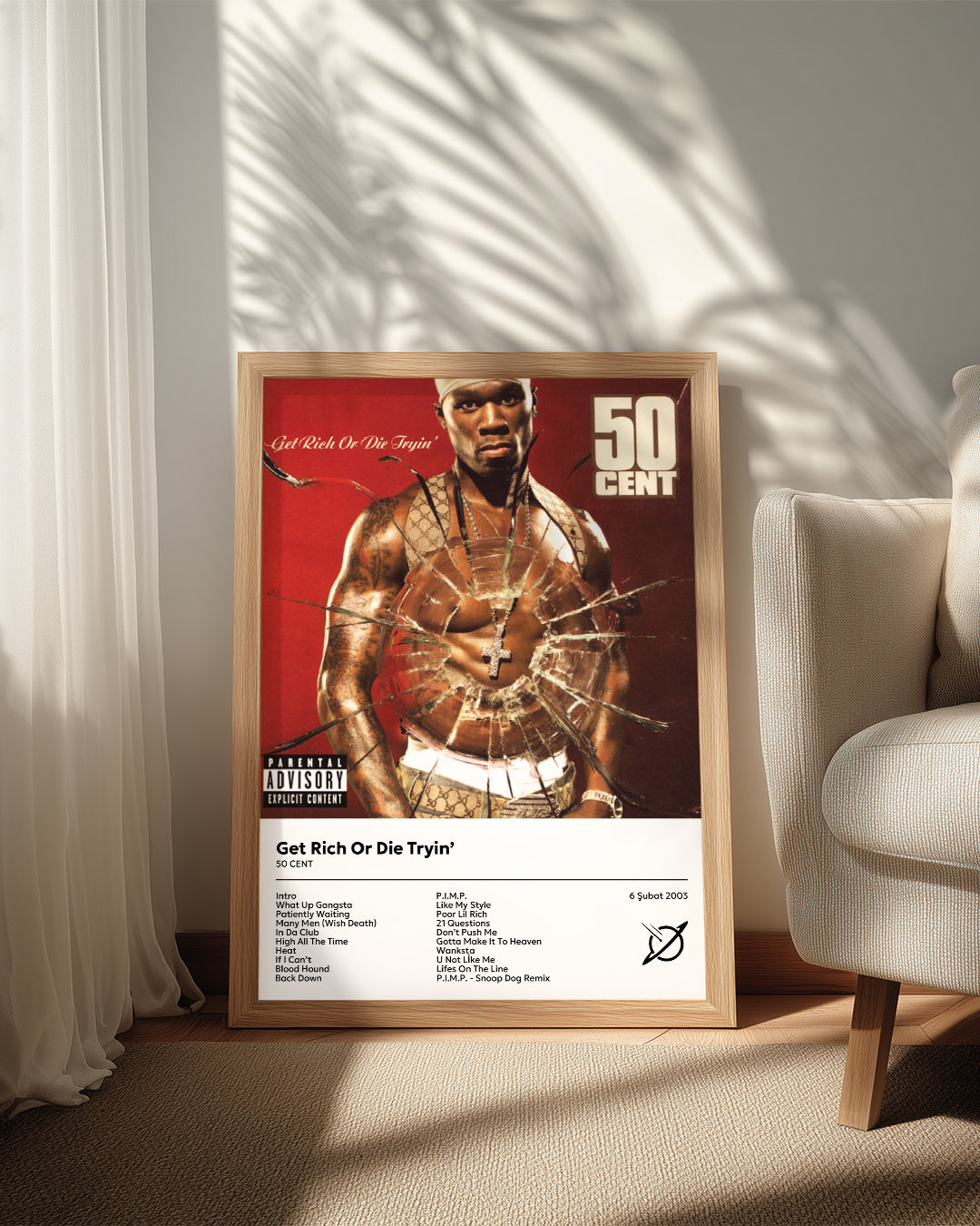 Get Rich Or Die Tryin - 50 Cent Poster Tablosu