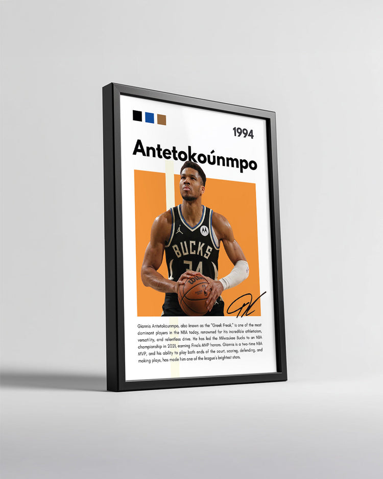 Giannis Antetokounmpo 1994 Poster Tablosu
