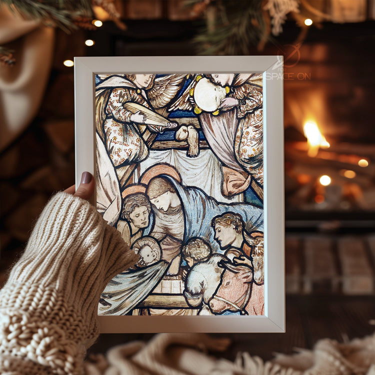 Golden Star Tree Top Poster Tablosu