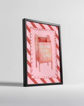 Happy Holidays Lettering Poster Tablosu