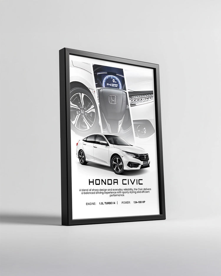 Honda Civic Poster Tablosu