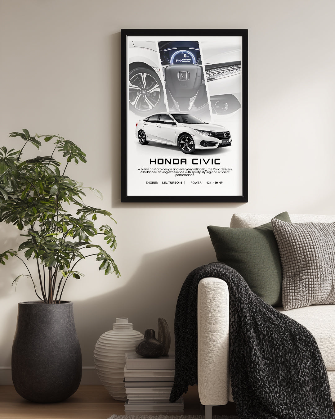 Honda Civic Poster Tablosu