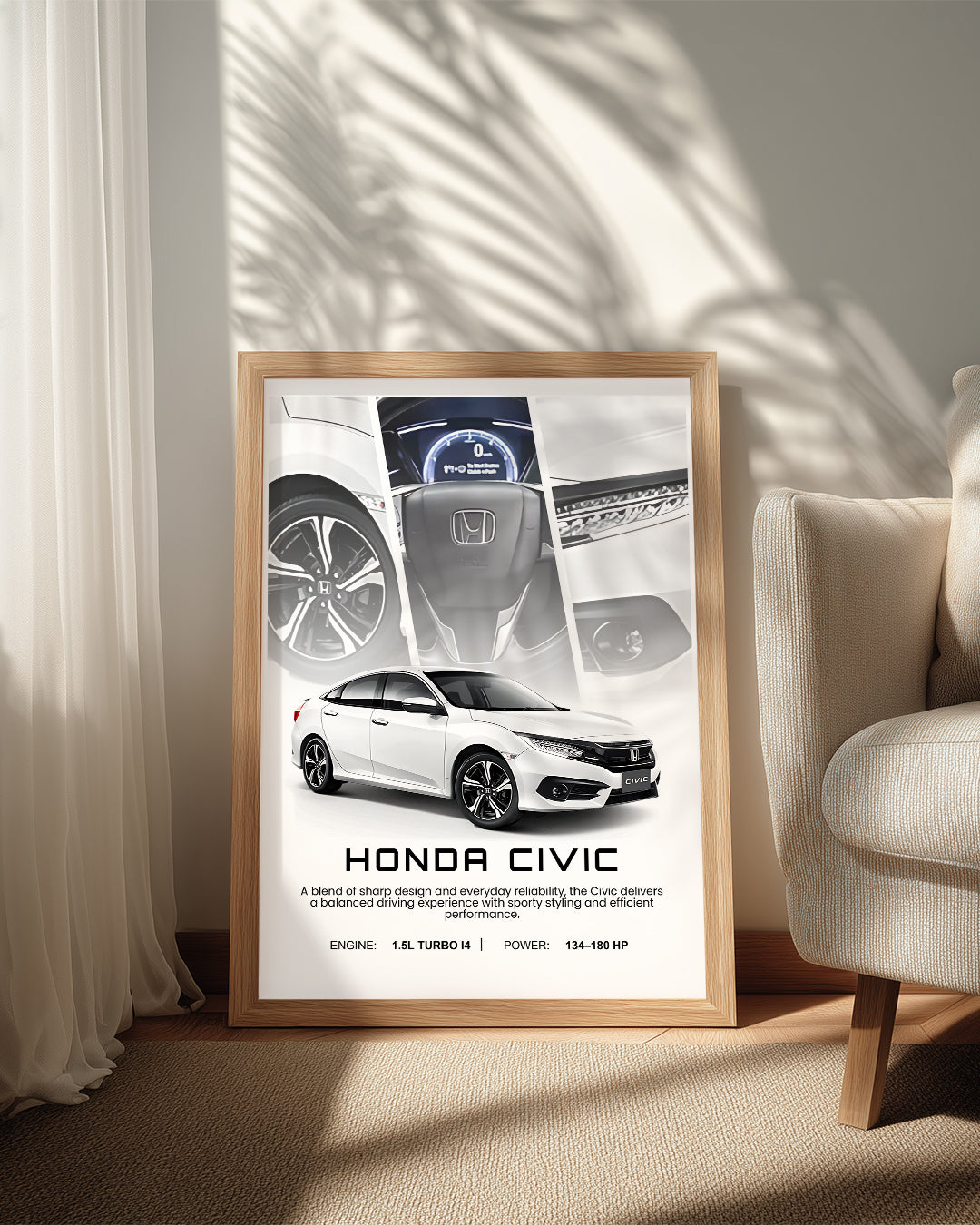 Honda Civic Poster Tablosu