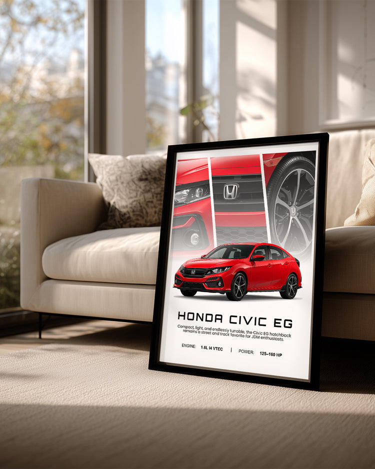 Honda Civic EG Poster Tablosu