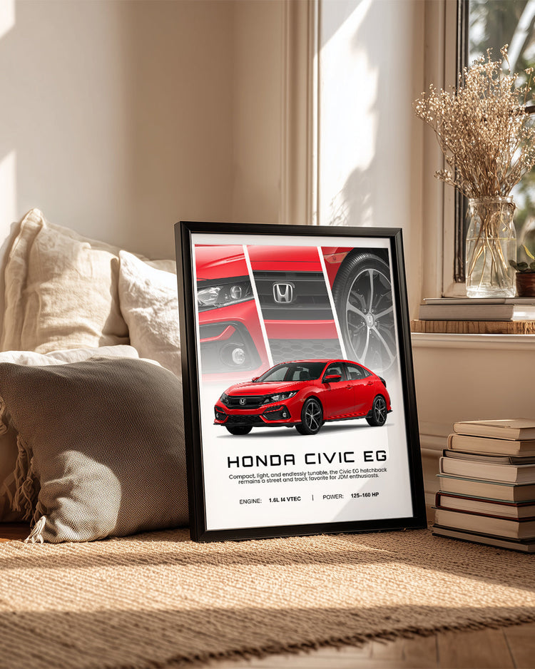 Honda Civic EG Poster Tablosu
