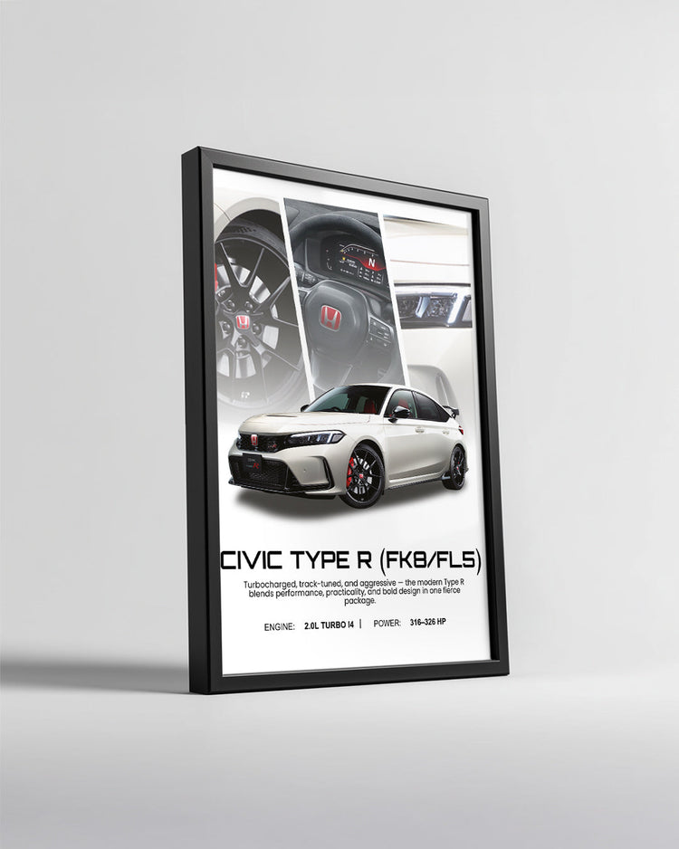 Honda Civic Type R FK8 Poster Tablosu