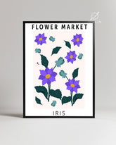 Iris Pourpre Poster Tablosu