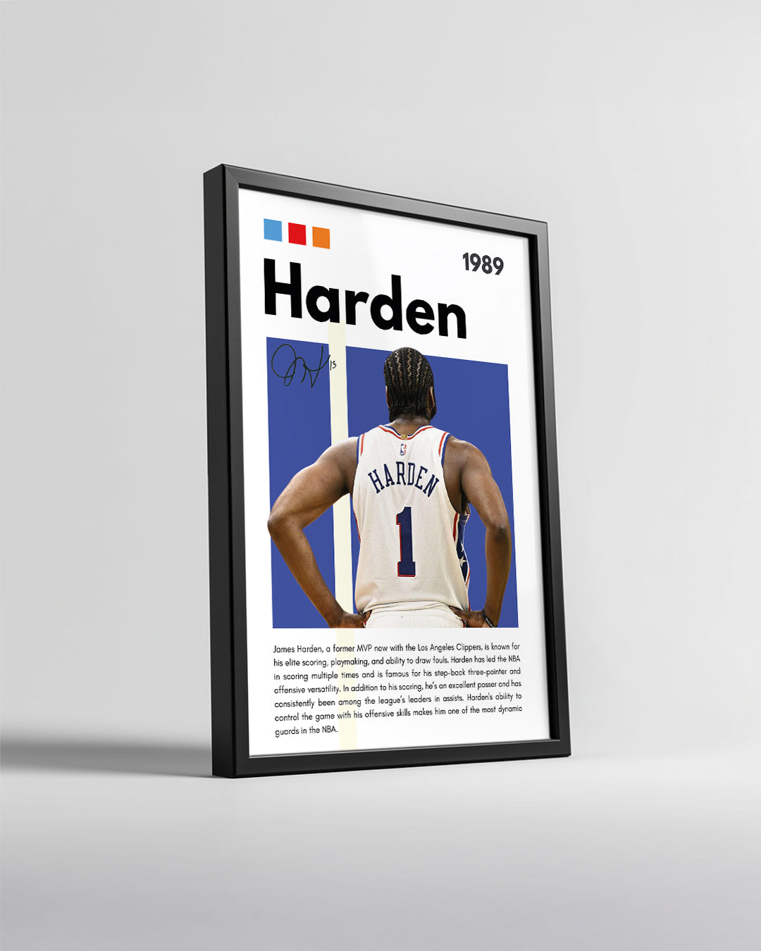 James Harden 1989 Poster Tablosu