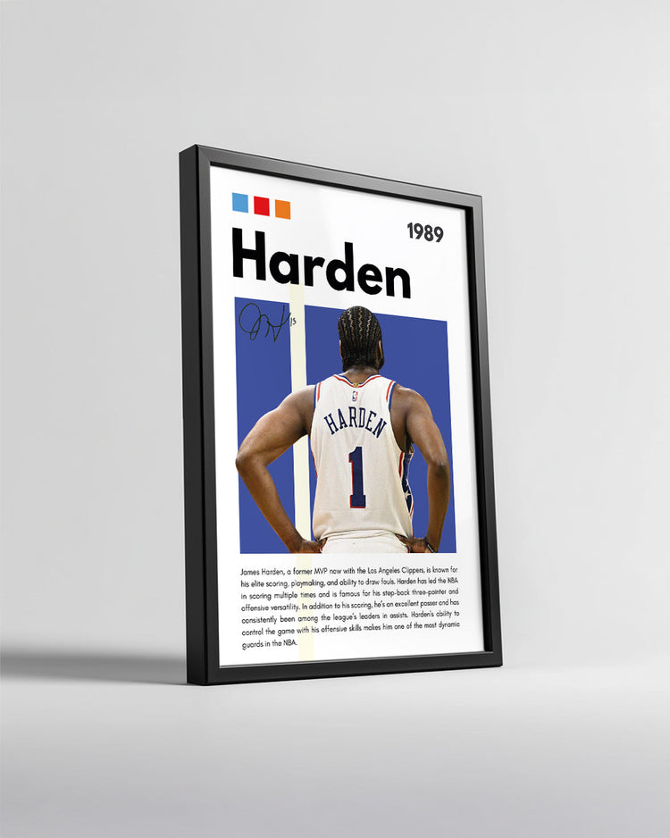 James Harden 1989 Poster Tablosu