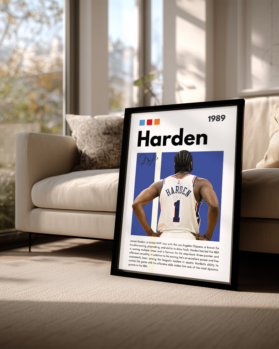 James Harden 1989 Poster Tablosu