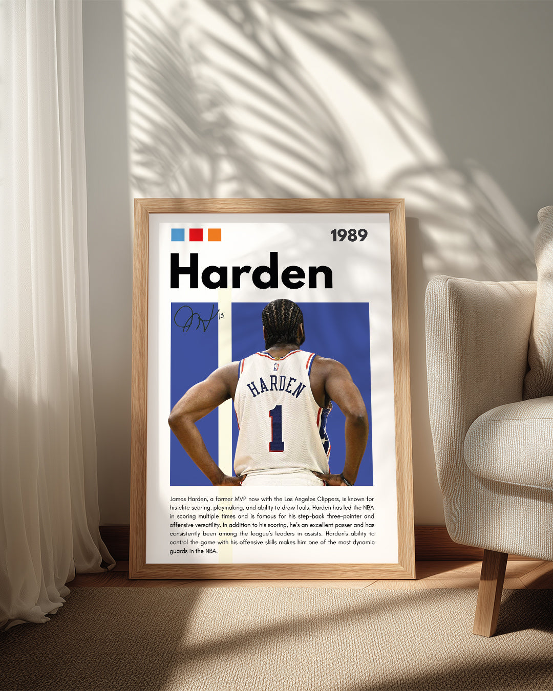 James Harden 1989 Poster Tablosu