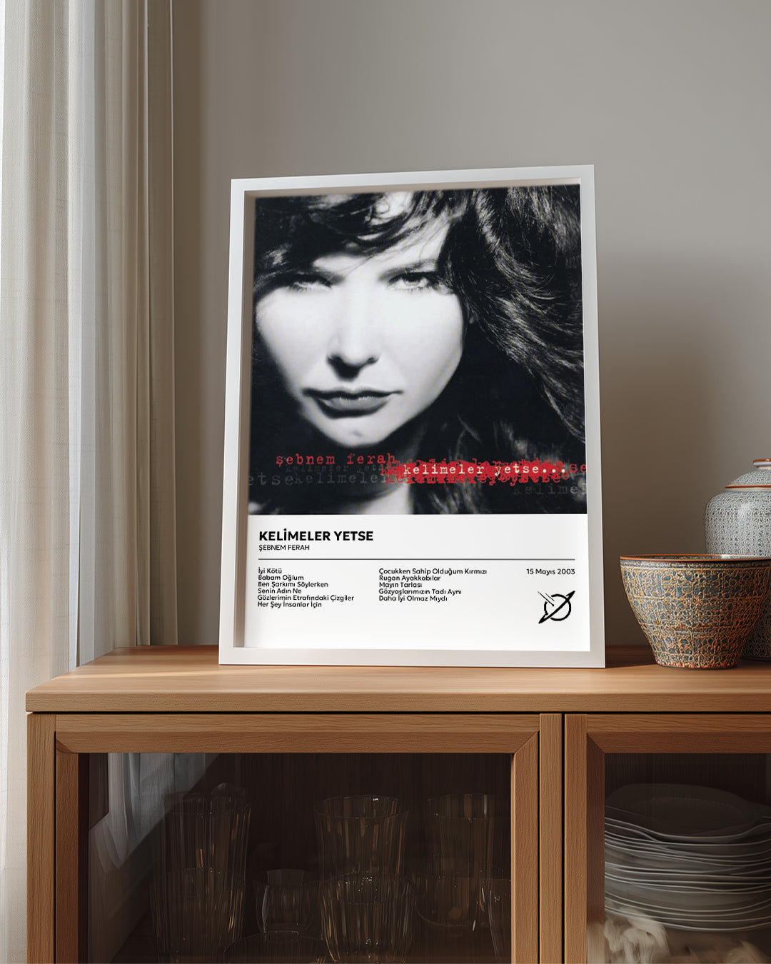 Kelimeler Yetse - Şebnem Ferah Poster Tablosu