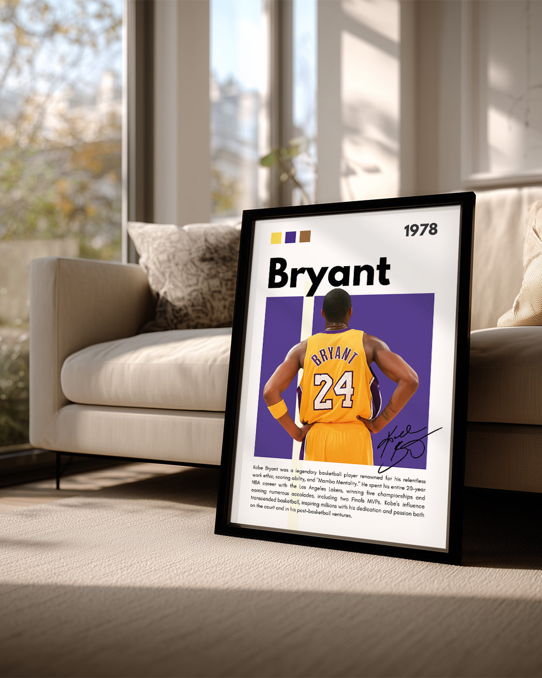Kobe Bryant 1978 Poster Tablosu