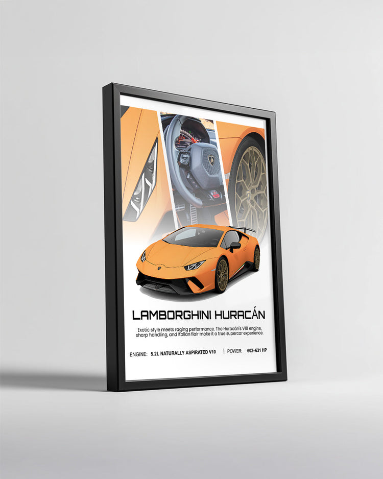 Lamborghini Huracan Poster Tablosu